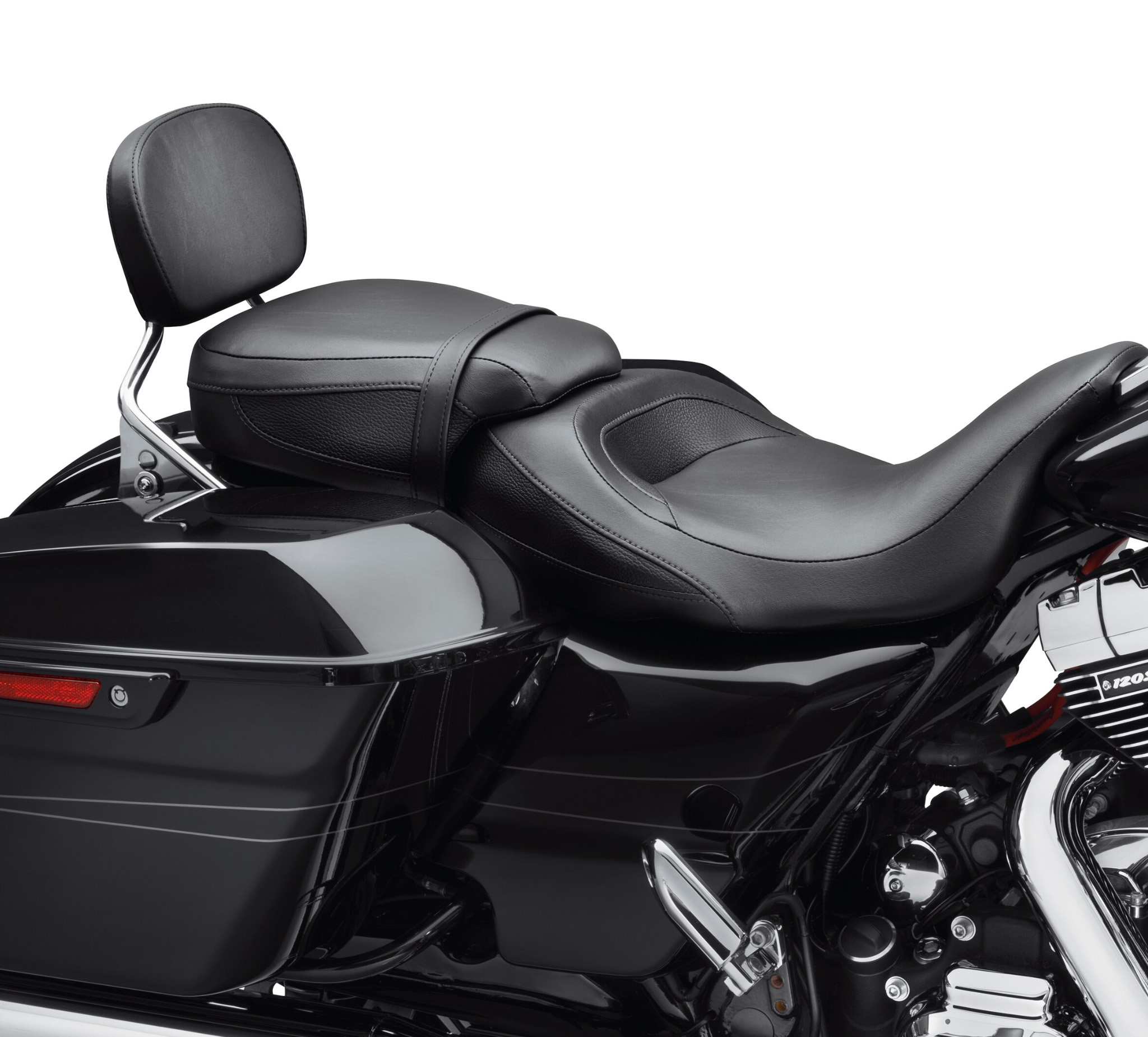 Low-Profile Passenger Pillion - Black Smooth Vinyl