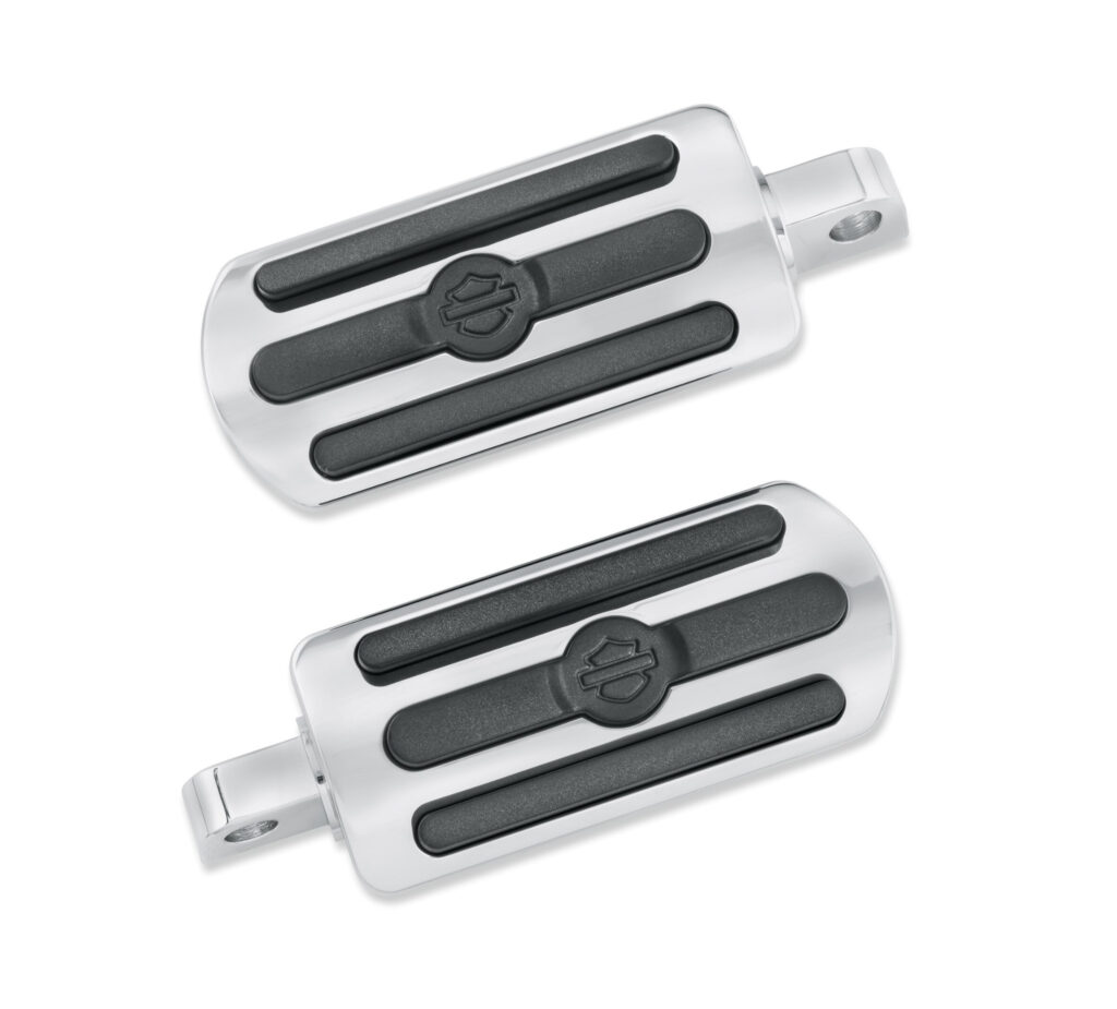 Chrome and Rubber Custom Footpegs