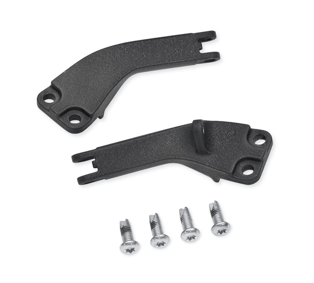 Wrinkle Black Passenger Footpeg Support Kit