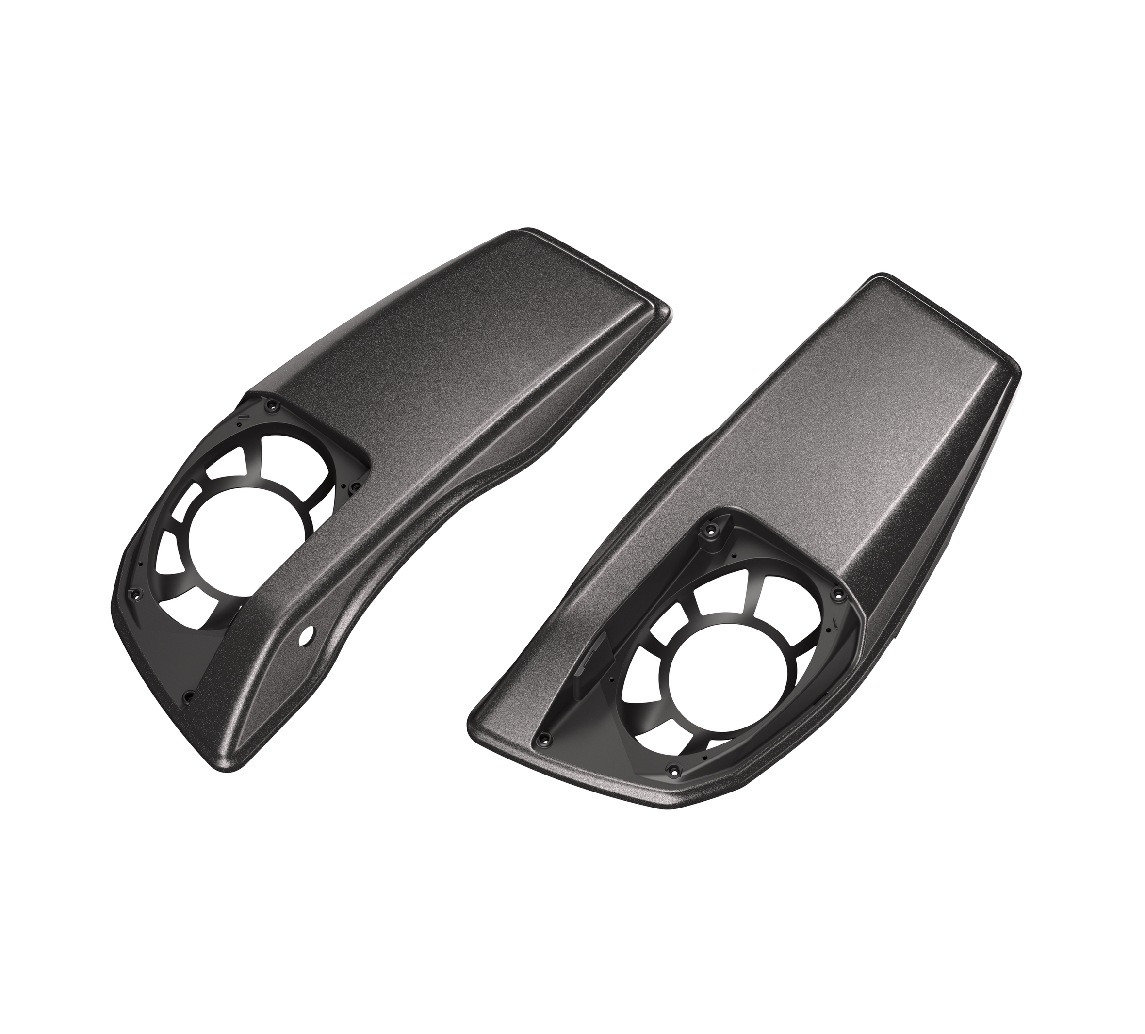 Saddlebag Speaker Lids - Midnight Ember