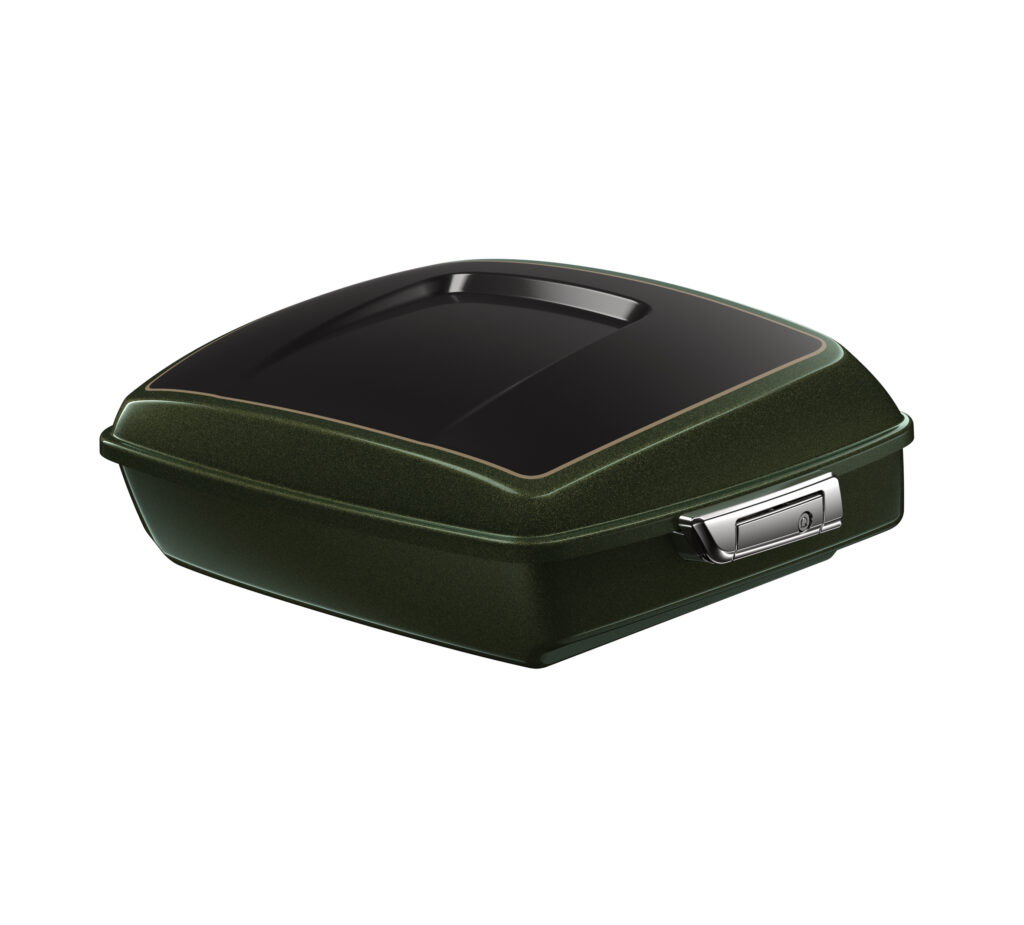 Chopped Tour-Pak Luggage - Olive Steel Metallic/Vivid Black