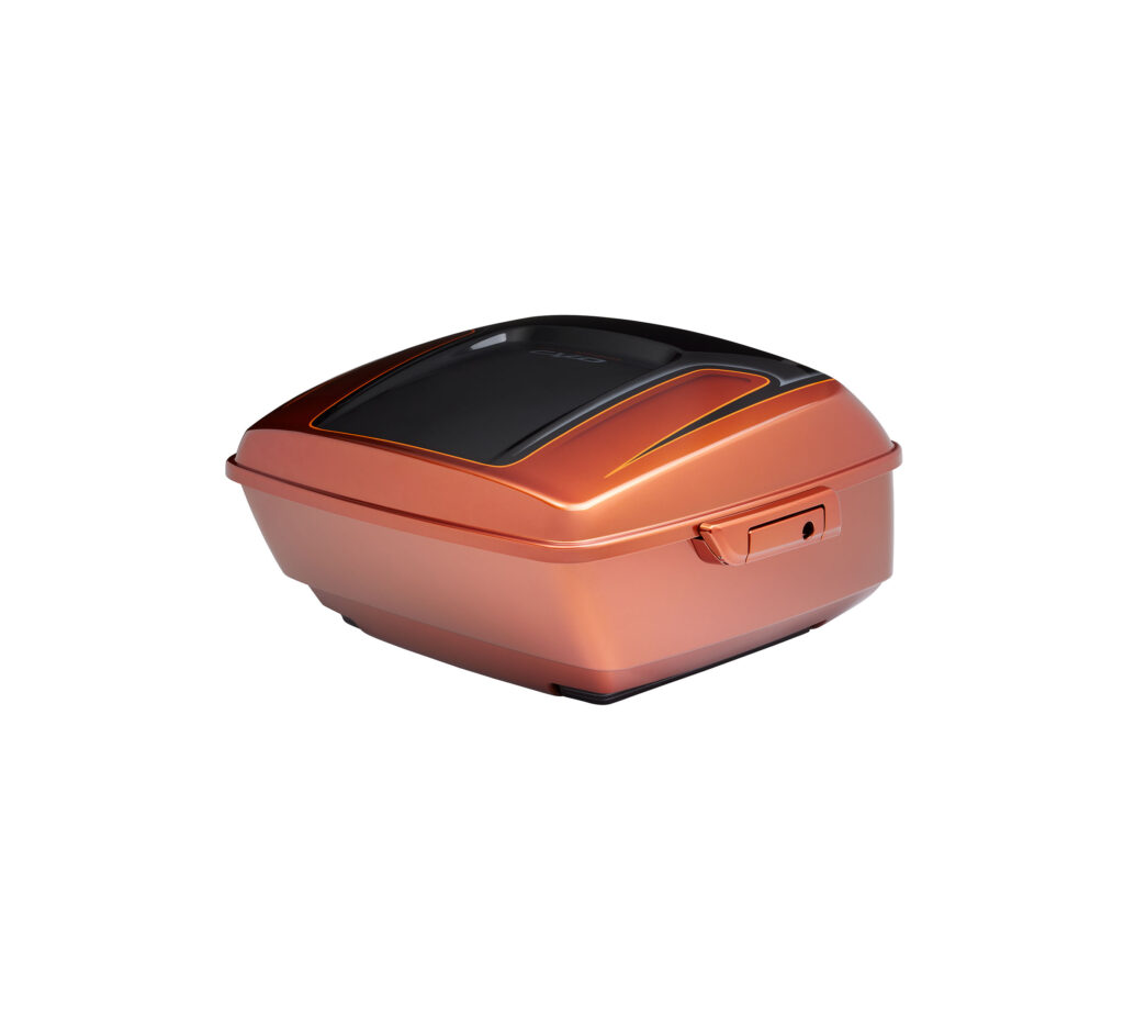 Color-Matched King Tour-Pak Luggage –  Whiskey Neat/Raven Metallic